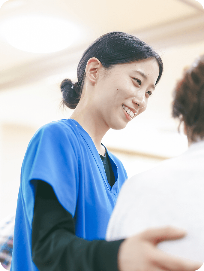 患者さんを補助するスタッフ