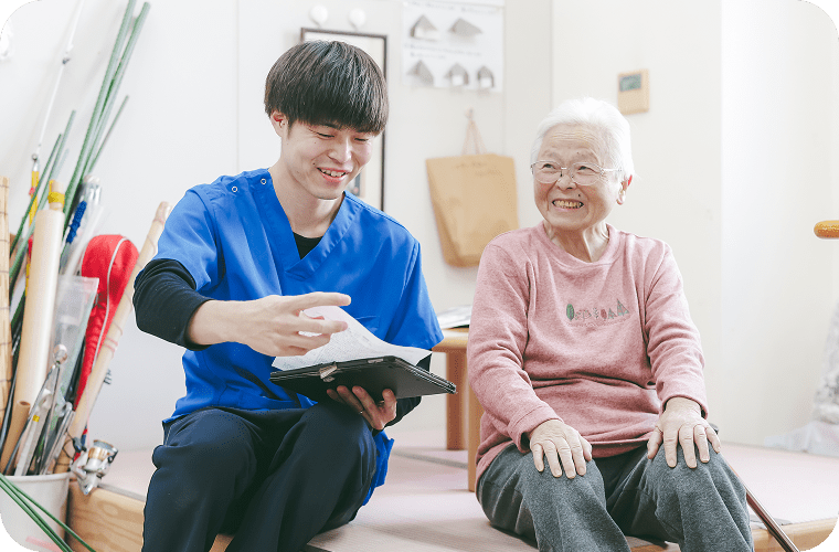 患者さんと面談するスタッフ